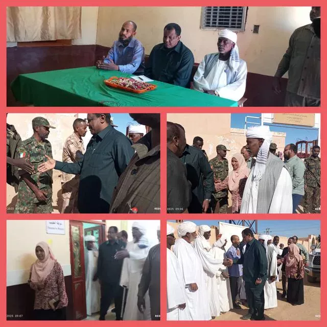 The Al -Dabba locality receives the Minister of Health in the North State