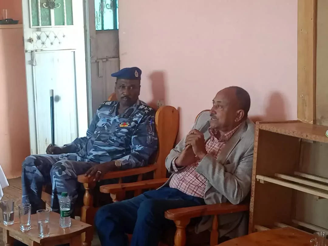 The Minister of Health in charge of Sennar and the director of therapeutic medicine are at the Al-Sabeel hospital