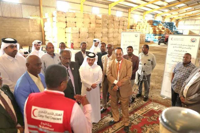 The Qatari Red Crescent, in cooperation with the Ministry of Agriculture and Forest