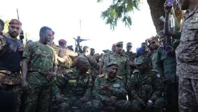 The president of the sovereign council, the commander -in -chief, inspects the fisherman's mobile forces in the city of Umm Rawab