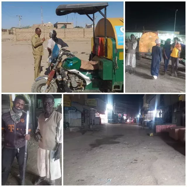 A major campaign for night hygiene in the squares (11) and (14) in Shenddi