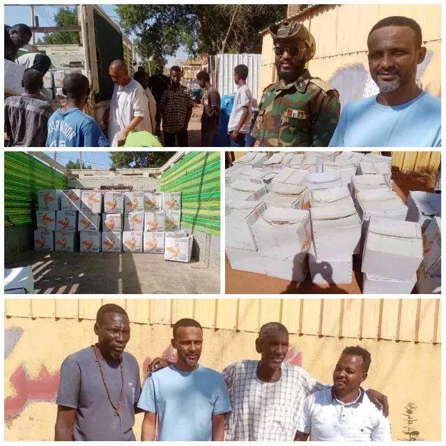 In a brilliant gesture, I found the acceptance and satisfaction of the inhabitants of the Daiyum Bahri district. The mass star and international coach Haitham Mustafa (Prince) simplify his white hands to the people of Daoum Bahri and supports a certain number of Destiny Takaya in the middle of the center, and the sudden armed forces were bet on