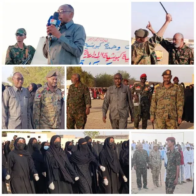 Shendi Executive raises Al -tamam from inside the Karama camp in the village of Qadawa, Kabuchia Local Shendi