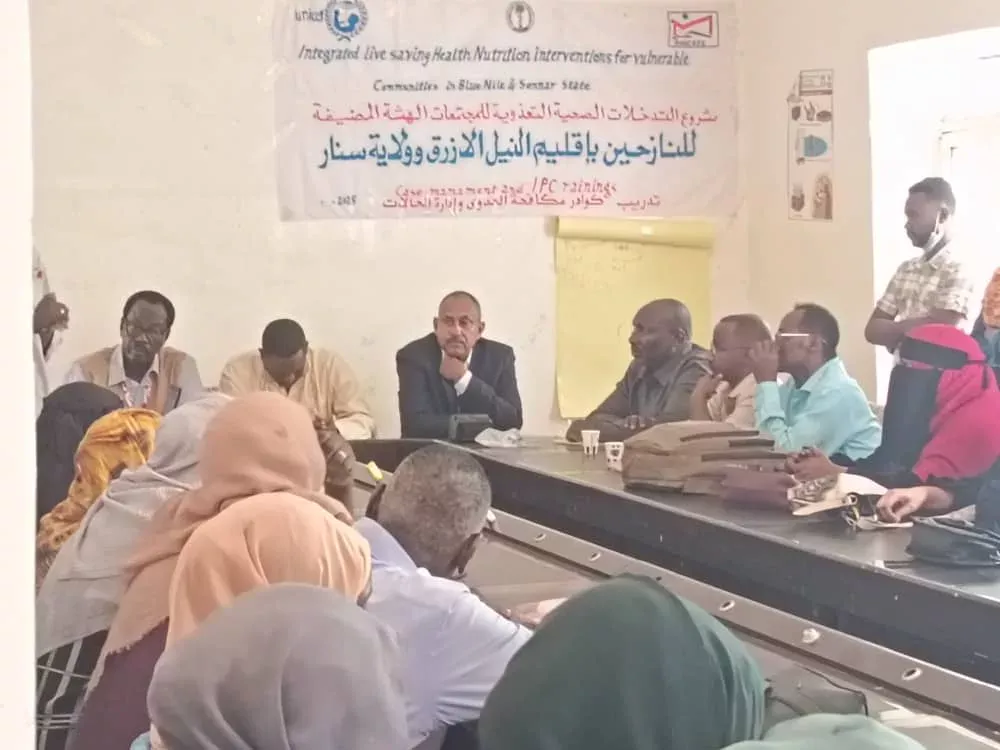 The Minister of Health in charge of Sennar addresses the activities of the conclusion of the infections control and case management workshop