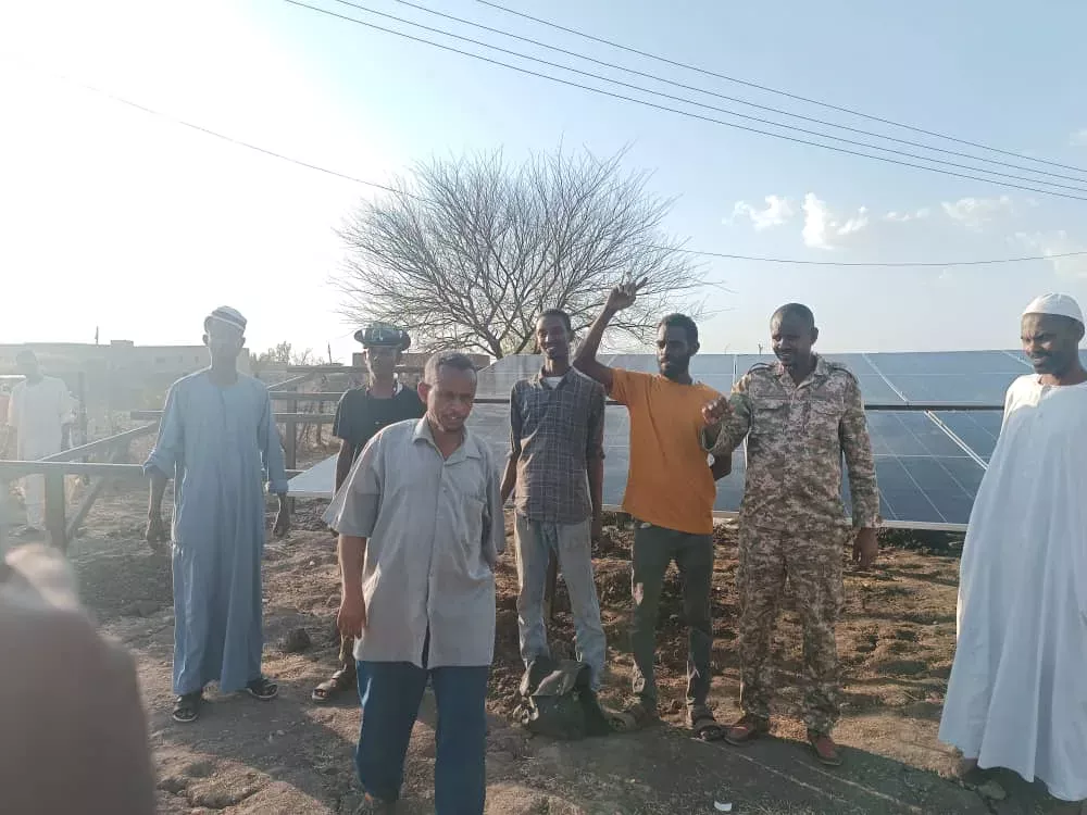 The opening of a solar water station in the village of Al -Hamda - South of the island