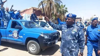 Khartoum's state police director inspects a local room and confirms the interest in developing criminal work in the state