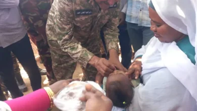 Partial coverage of 14.2% for the first day and Sennar is held during the joint campaign for integrated nutritional interventions and children's vaccination