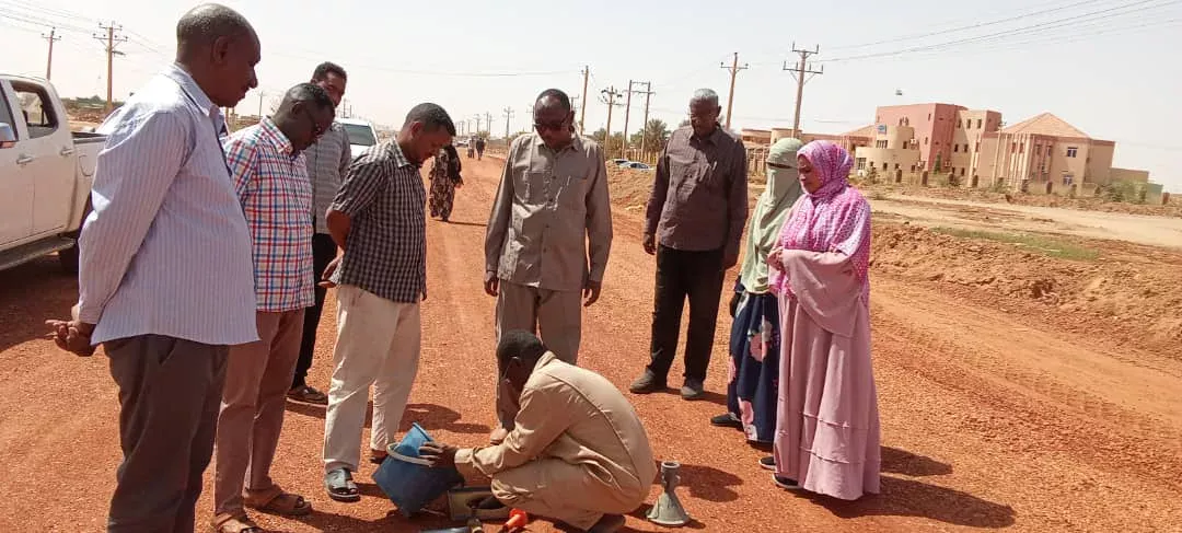 Shendi Executive is held at the stages of implementing the construction of the high passage road