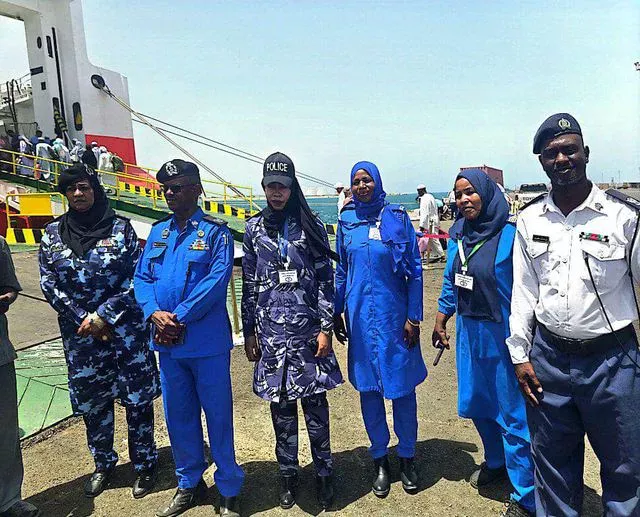 The general administration of passports and immigration to the port of Sawakin files the first regiment of pilgrims of the sacred house of God