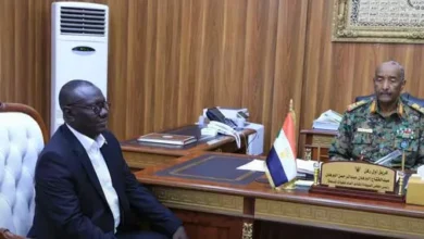 The president of the transitional sovereign council meets the governor of Nile Blanc