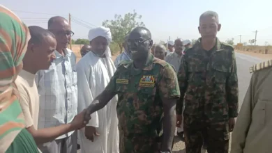 The white Nile inspects a number of installations in the locality