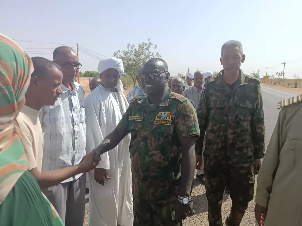 The white Nile inspects a number of installations in the locality