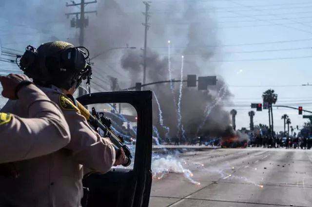 America .. Chaos in Los Angeles California