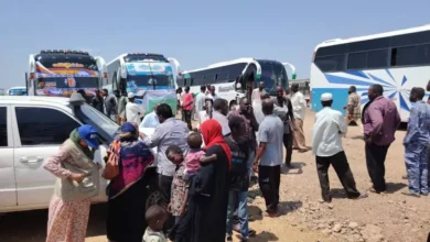 Gedaref has farewell to a new regiment of displaced people returning to Khartoum in the voluntary return program
