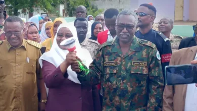 The Governor of Sennar witnesses a meeting of the Federal Humanitarian Aid Commissioner in Operation Organizations