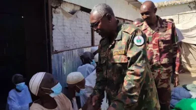 The governor of Sennar inaugurates the holidays for the elderly, the disabled, the blind, the families of the martyrs and the widows provided by the humanitarian aid commission in Sennar,