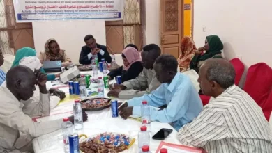 An advisory meeting to defend the problems of children in the position of the street in the blue Nile