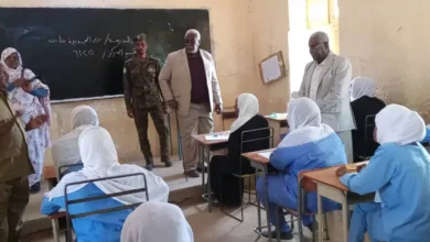 And at the Nile, stands during the Sudanese certificate exams, Berber and local surveillance (3) million books for each student entering the first honor list