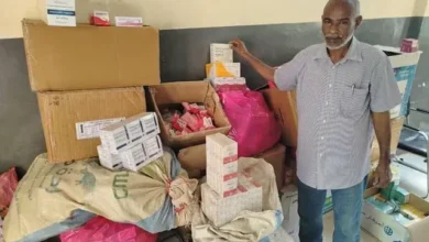 And damdi striking large amounts of smuggling drugs and not recorded during a campaign on pharmaceutical institutions in the largest civil locality