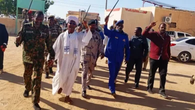 Customs police and the popular resistance committee celebrate the battalion of martyr Awad al -Shaer