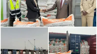 The Indian Embassy in Sudan announces the arrival of a large Indian Azar expedition to the port of Port Sudan as help for help for people affected by the war