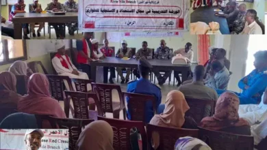 The Sudanese branch Red Crescent River Nile State is organizing a training course for volunteers at Lake Local Supervision Office