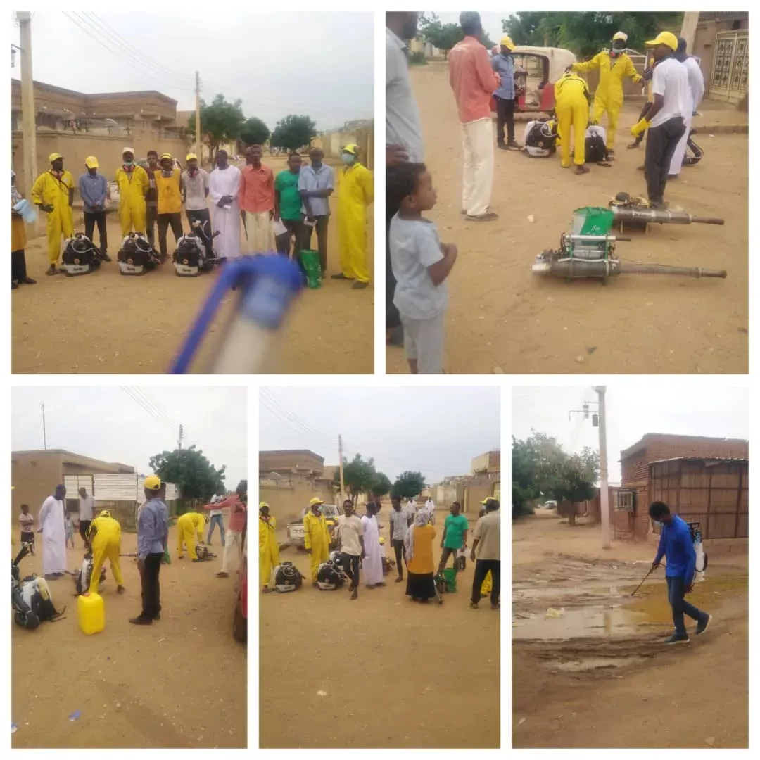 Community police in the locality of the Oriental Nile have a foggy spray campaign for the two squares (8 and 7), along the stoning of Hajj Youssef