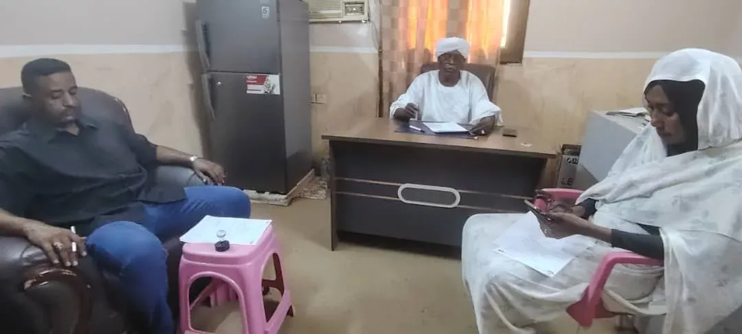 In preparation for Burnahm on the day of the service .... Committee to collect the contributions of the departments and institutions in the location of Al -Dabba holds its second meeting