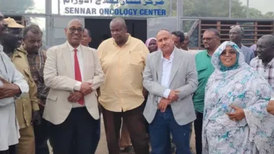 The Advisor to the Federal Ministry of Health inaugurates the work of the process and nurseries at the Hospital of Women and Gynecology in Sennar and is reflected in the department of oncology of the Sennar Hospital
