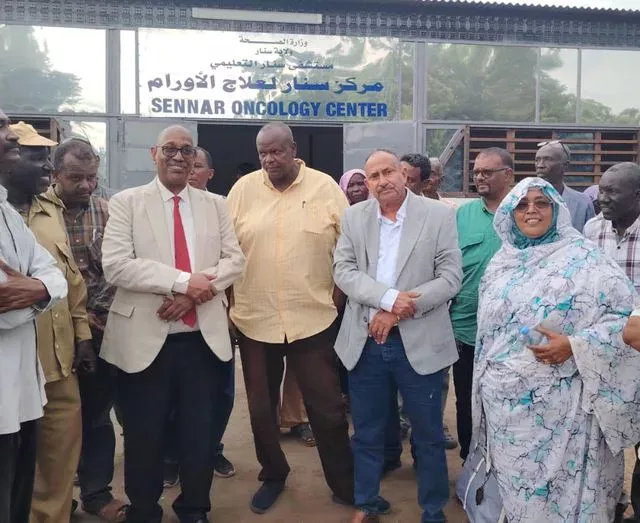 The Advisor to the Federal Ministry of Health inaugurates the work of the process and nurseries at the Hospital of Women and Gynecology in Sennar and is reflected in the department of oncology of the Sennar Hospital