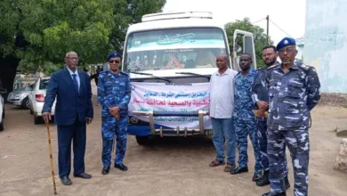 The Bahrain College and Damazin police hospital are walking a medical and educational convoy for travelers from the Governorate Pao