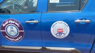 The Director General of Police Forces inaugurates the return of the 999 support line to the Najda police in the state of Khartoum