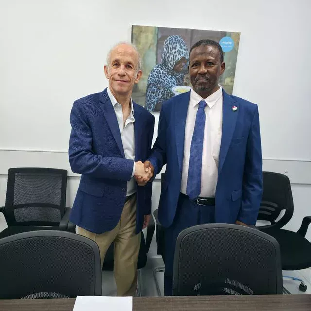 The Secretary General of National Children's Care meets the Qatari director of UNICEF in Sudan