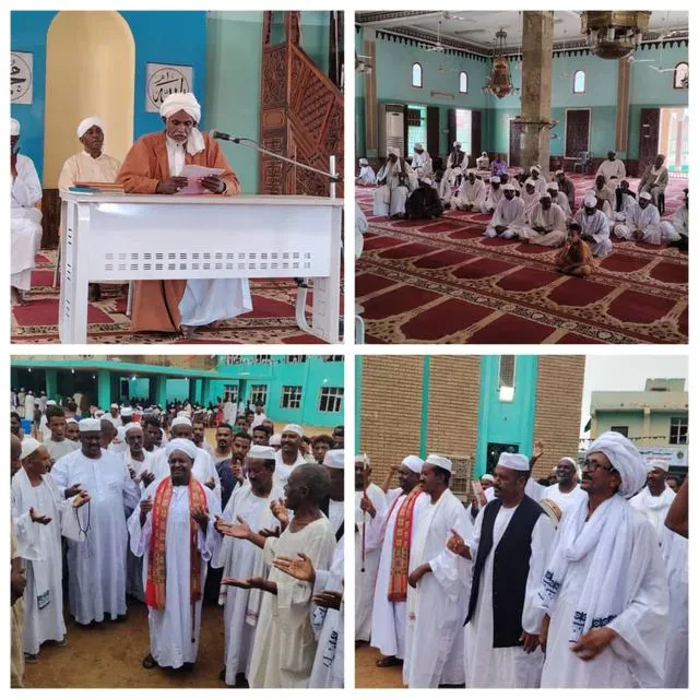 The community committee of the locality of the Oriental Nile celebrates the anniversary of the Prophet in the old Hajj Yusuf