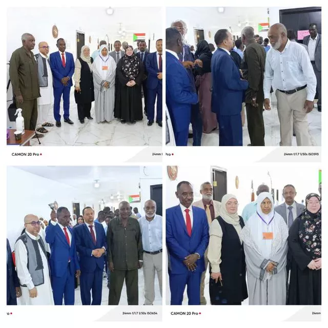 The start of intermediate certificate exams at the Sudanese Libyan school