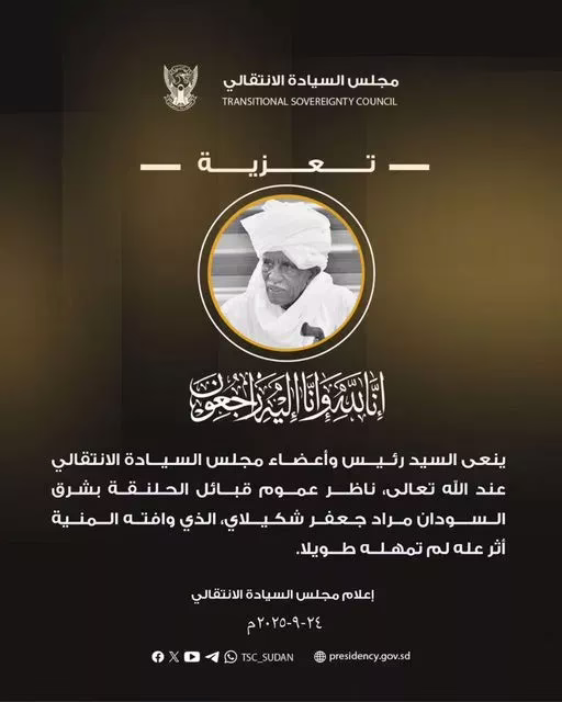 President and members of the Sovereignty Council, they see the director of the general tribes