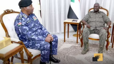 The vice-chair of the sovereign council meets the director general of the police forces