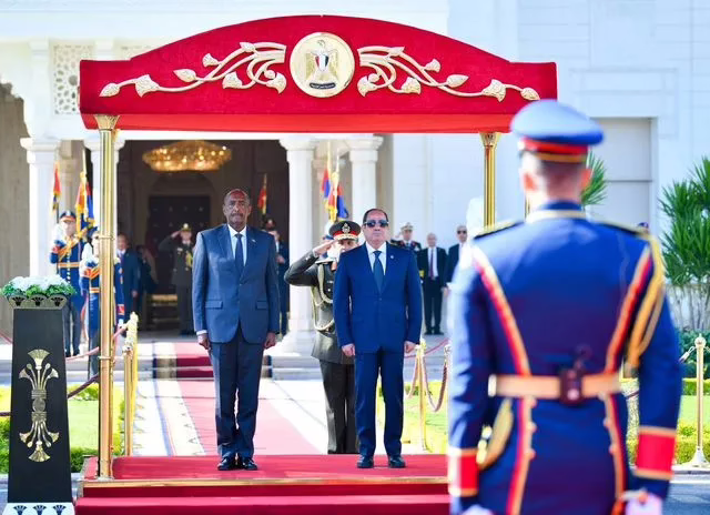 Egyptian President Holds Official Reception Ceremony in Honor of Sovereignty Council Chairman's Visit to Egypt